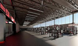 University of Houston Football Operations Center in Houston, Texas. Rendering © DLR Group University of Houston Football Operations Center in Houston, Texas. Rendering © DLR Group