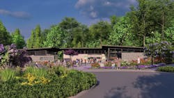 Entrance to the new Barbey Family Welcome Center, courtesy GWWO Entrance to the new Barbey Family Welcome Center, courtesy GWWO