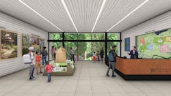 Interior of the Clarissa S. Nye Visitor Services Center, courtesy GWWO Interior of the Clarissa S. Nye Visitor Services Center, courtesy GWWO