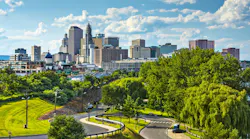 Hartford, Connecticut, USA downtown cityscape.