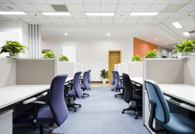 New modern office interior scenes