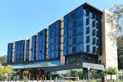 IRVINE, CALIFORNIA - 16 APRIL 2020: Brandywine student housing in the Middle Earth area of the University of California Irvine. IRVINE, CALIFORNIA - 16 APRIL 2020: Brandywine student housing in the Middle Earth area of the University of California Irvine.