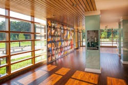 Harriet Tubman’s story is an outdoor story – her work traveling the Underground Railroad was intertwined completely with the landscape of her home region. At the Harriet Tubman Underground Railroad Museum, the landscape is designed to be a setting similar to what would have been there during her life – fields, marshes, and forests - to provide a wholistic environment for the visitor. Windows from the interior educational exhibits frame views of the path north towards freedom, and engage the landscape itself as an exhibit, showing the contrast and tension between being exposed in the fields and finding cover in the trees during the escapes. Photo courtesy GWWO Harriet Tubman’s story is an outdoor story – her work traveling the Underground Railroad was intertwined completely with the landscape of her home region. At the Harriet Tubman Underground Railroad Museum, the landscape is designed to be a setting similar to what would have been there during her life – fields, marshes, and forests - to provide a wholistic environment for the visitor. Windows from the interior educational exhibits frame views of the path north towards freedom, and engage the landscape itself as an exhibit, showing the contrast and tension between being exposed in the fields and finding cover in the trees during the escapes. Photo courtesy GWWO