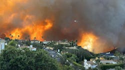 Palisades Fire. Fire from Palisades Highlands at 11am Tuesday January 7 Palisades Fire. Fire from Palisades Highlands at 11am Tuesday January 7