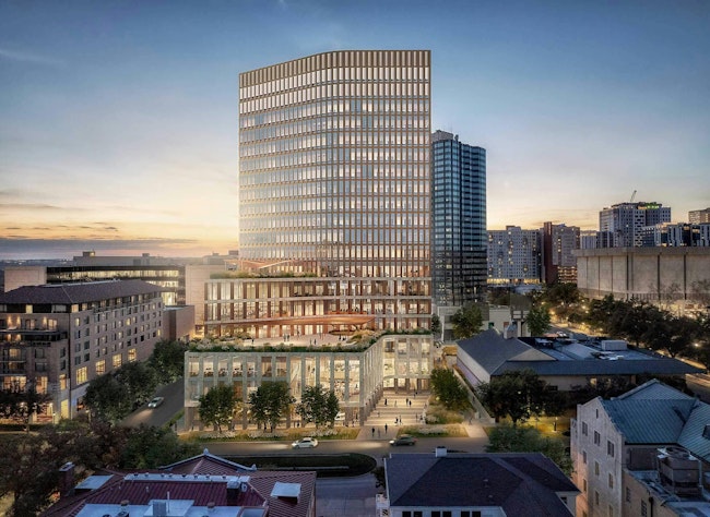 Mulva Hall, University of Texas at Austin. Renderings courtesy Perkins&Will