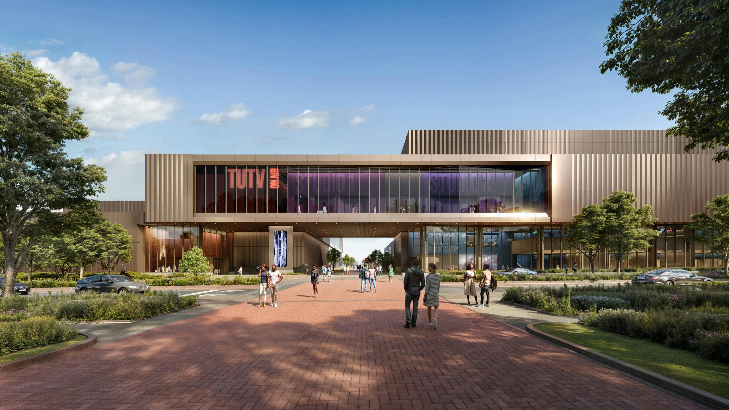 Temple University Breaks Ground on SOM-designed Caroline Kimmel Pavilion for Arts and Communication &copy; SOM | ATCHAIN