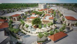 Cape Coral Grove Town Center incorporates a ‘Festival District’ that features a Festival Stage, small-format cinema, a bowling and billiards club and outdoor bars, all surrounding a main green space Cape Coral Grove Town Center incorporates a ‘Festival District’ that features a Festival Stage, small-format cinema, a bowling and billiards club and outdoor bars, all surrounding a main green space