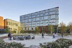 Innovation Village at Fanshawe College, London, Ontario, Canada, designed by Diamond Schmitt. Photo credit: Tom Arban Photography Inc., courtesy Diamond Schmitt Innovation Village at Fanshawe College, London, Ontario, Canada, designed by Diamond Schmitt. Photo credit: Tom Arban Photography Inc., courtesy Diamond Schmitt