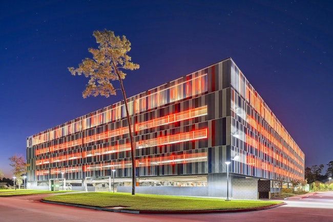parking garage for Sam Houston State University College of Osteopathic Medicine Photo courtesy Kirksey Architecture