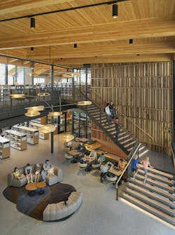 Cedar Park Public Library, Cedar Park, Texas. Photo: Robert Gomez, courtesy Lake Flato Cedar Park Public Library, Cedar Park, Texas. Photo: Robert Gomez, courtesy Lake Flato