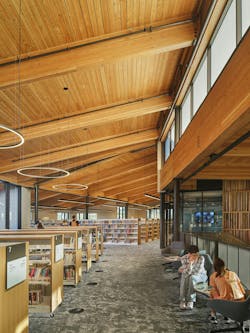 Cedar Park Public Library, Cedar Park, Texas. Photo: Robert Gomez, courtesy Lake Flato Cedar Park Public Library, Cedar Park, Texas. Photo: Robert Gomez, courtesy Lake Flato