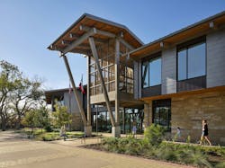 Cedar Park Public Library, Cedar Park, Texas. Photo: Robert Gomez, courtesy Lake Flato Cedar Park Public Library, Cedar Park, Texas. Photo: Robert Gomez, courtesy Lake Flato