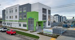 The Whole Child Safe Families Interim Housing and Support Services Center, Los Angeles, designed by SVA Architects. Photo courtesy SVA Architects. The Whole Child Safe Families Interim Housing and Support Services Center, Los Angeles, designed by SVA Architects. Photo courtesy SVA Architects.