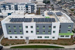The Whole Child Safe Families Interim Housing and Support Services Center, Los Angeles, designed by SVA Architects. Photo courtesy SVA Architects. The Whole Child Safe Families Interim Housing and Support Services Center, Los Angeles, designed by SVA Architects. Photo courtesy SVA Architects.