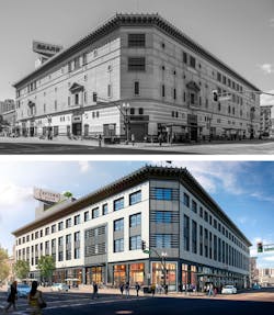 Uptown Station before and after renovation Uptown Station before and after renovation