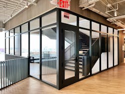 The transparent, light-filled 2-hour stairwell at CarGurus HQ provides openness and visibility across the building’s top 10 floors. The assembly supports the connected design intent while meeting 2-hour fire-resistance and life safety code requirements. The transparent, light-filled 2-hour stairwell at CarGurus HQ provides openness and visibility across the building’s top 10 floors. The assembly supports the connected design intent while meeting 2-hour fire-resistance and life safety code requirements.
