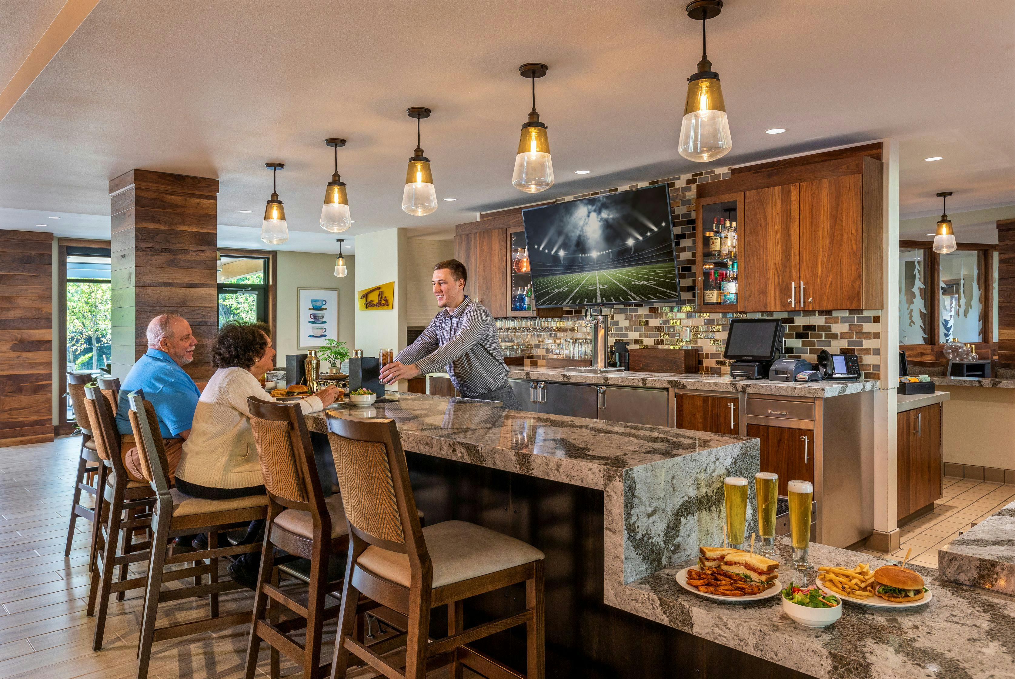 Modern senior living design for dining rooms