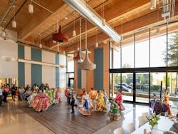 La Plaza Esperanza, Gresham, Ore., designed by ZGF Architects. Photo: Dan Cronin, courtesy ZGF La Plaza Esperanza, Gresham, Ore., designed by ZGF Architects. Photo: Dan Cronin, courtesy ZGF