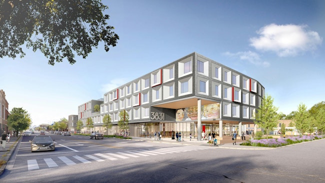 Rendering of Chicago's Largest Affordable Housing Community Built to Passive House Standards designed by Lamar Johnson Collaborative