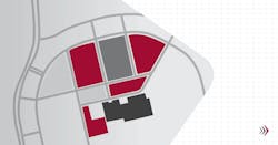 Abstract snapshot of a mall blocking diagram Abstract snapshot of a mall blocking diagram