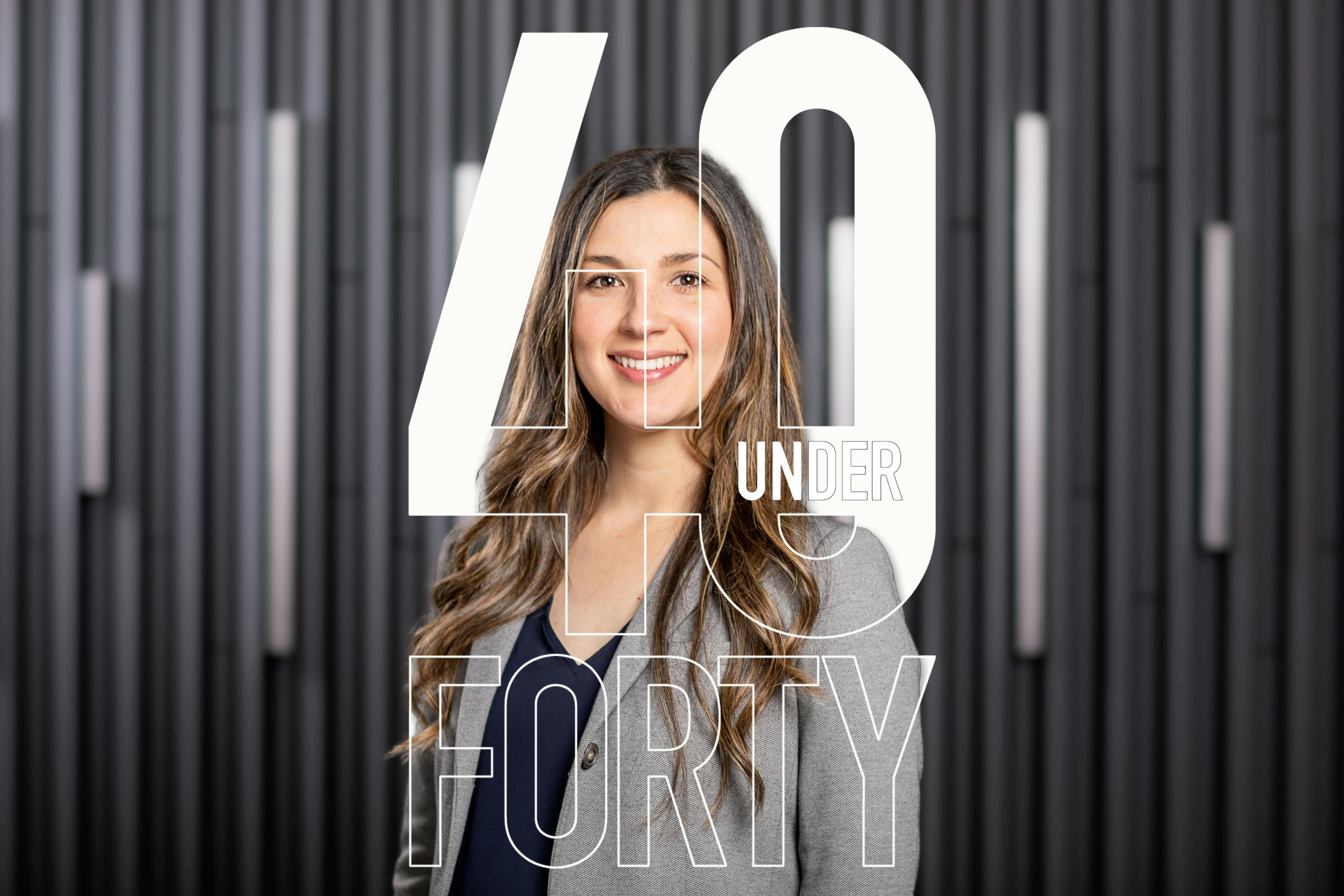 Andreanna Tzortzis Owoc headshot for BD+C 40 Under 40 awards program