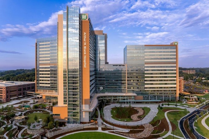 20-story Arthur M. Blank Hospital at the Children’s Healthcare of Atlanta’s North Druid Campus Photo: Jeremiah Hull Photography, courtesy WSP