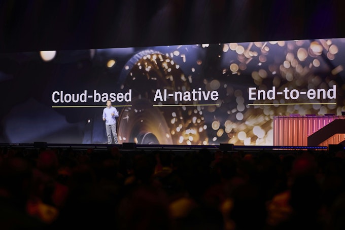 Autodesk AU 2025 keynote speaker Andrew Anagnost on AI