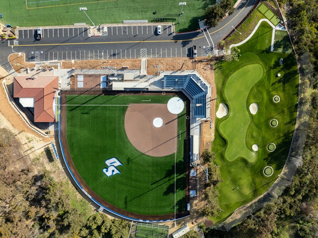 Pictured: Reggie Smith Softball Facility & Field at the University of San Diego. Photo: © Pink Media Productions, courtesy Level 10 Construction