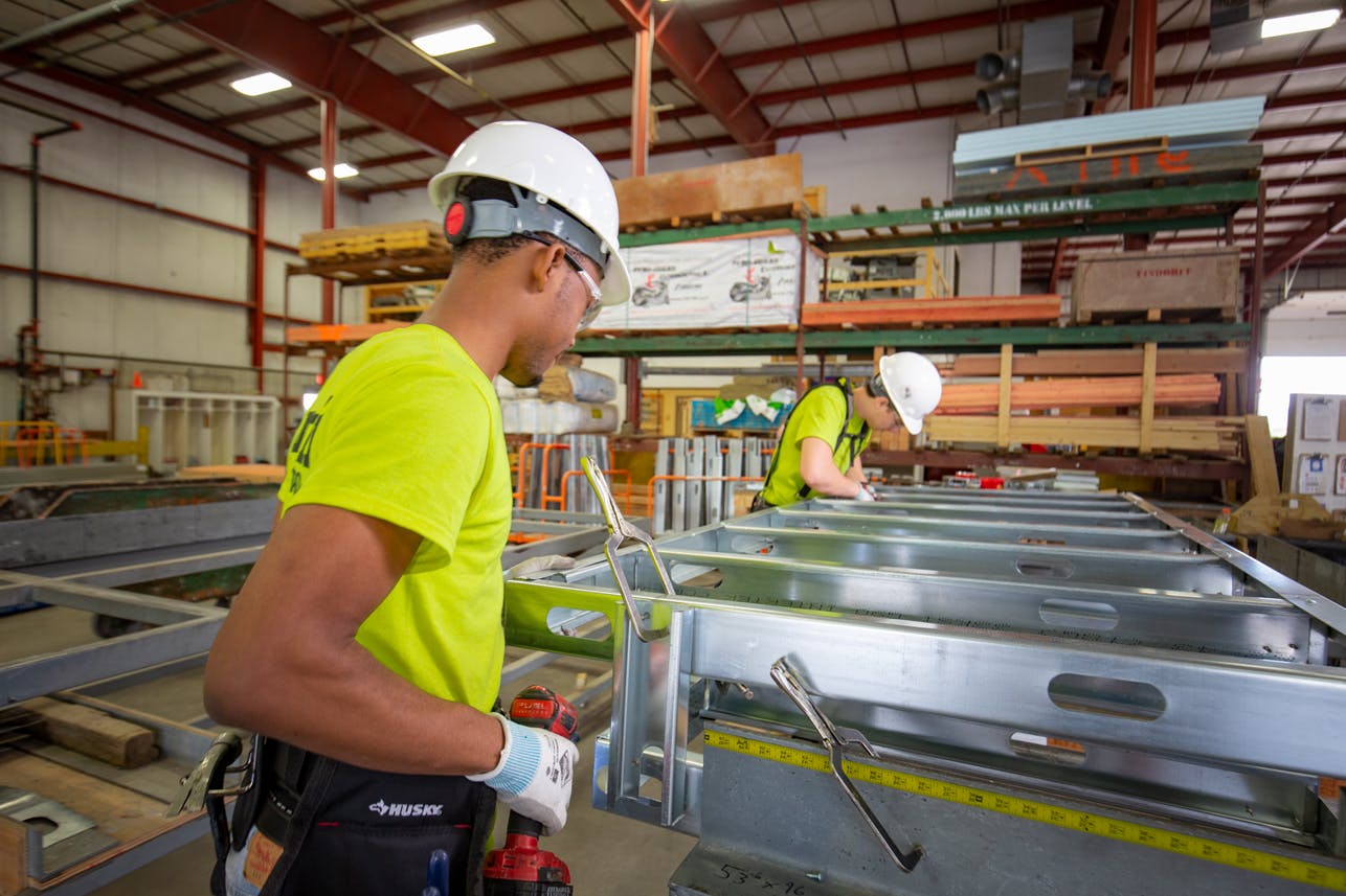 Findorff&rsquo;s Madison, Wis., prefabrication facility. Photo courtesy Findorff