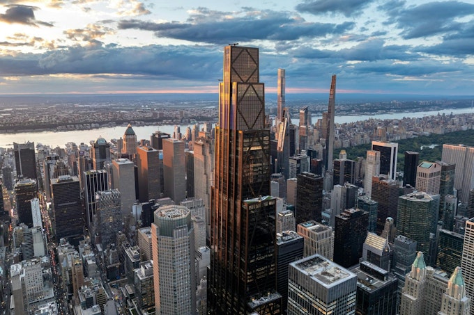 The construction of JPMorgan Chase's new headquarters included improvements to surrounding buildings and infrastructure.