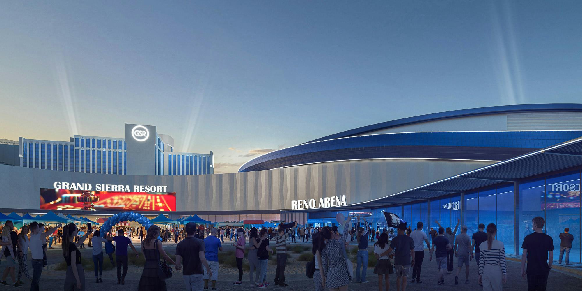 Reno&rsquo;s Grand Sierra Resort undergoes a $1 billion, 10-year redevelopment. Rendering courtesy Gensler