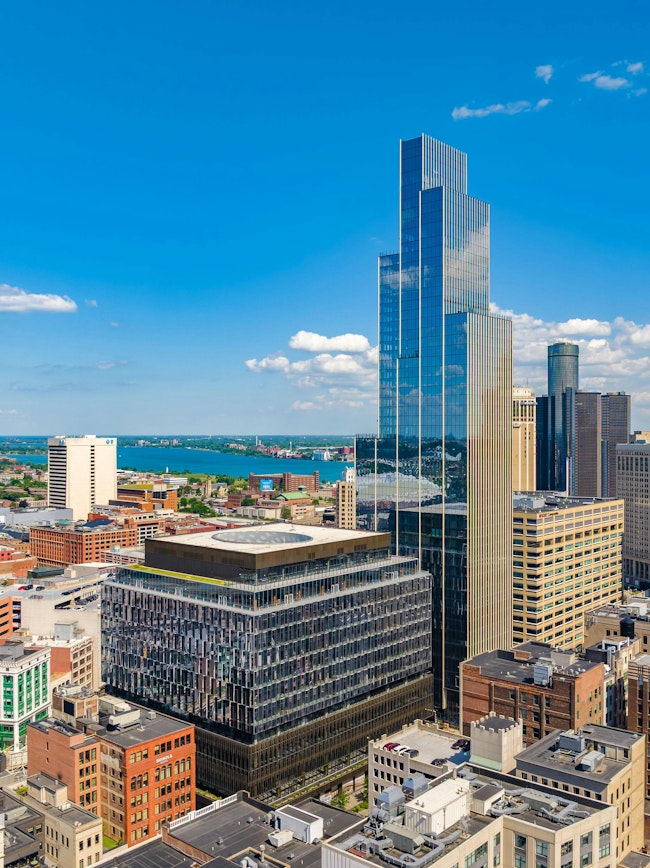 Hudson’s Detroit mixed-use development. Photo courtesy Bedrock