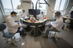 Simulation labs at Creighton University School of Dentistry prepare students to build confidence and refine clinical skills before treating patients Simulation labs at Creighton University School of Dentistry prepare students to build confidence and refine clinical skills before treating patients