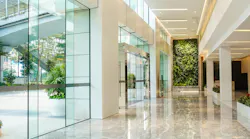 Modern commercial building lobby,office corridor, hotel passageway. Modern commercial building lobby corridor. hotel passageway