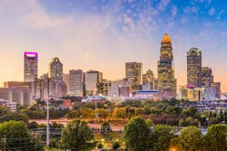 Charlotte, North Carolina, USA Skyline. Charlotte, North Carolina, USA uptown skyline at dusk. Charlotte, North Carolina, USA Skyline. Charlotte, North Carolina, USA uptown skyline at dusk.