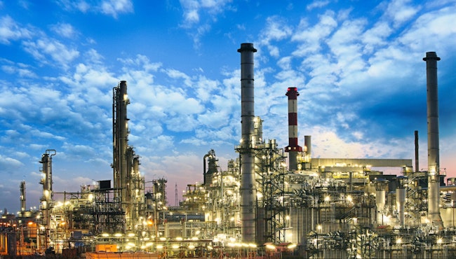 Oil and gas industry - refinery, factory, petrochemical plant.