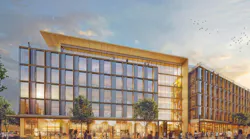 Paying tribute to Maine's timber heritage, 100 Rock Row is the state's first CLT (cross-laminated timber) office building. It combines renewable materials, daylight, and biophilic design to reduce carbon, improve wellness, and boost productivity