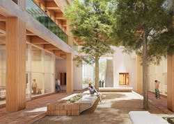 Sixth & Blanco, located in Austin's historic Clarksville neighborhood, redefines urban hospitality with its use of mass timber, blending heritage, connection, and modern functionality in a seamless indoor-outdoor space Sixth & Blanco, located in Austin's historic Clarksville neighborhood, redefines urban hospitality with its use of mass timber, blending heritage, connection, and modern functionality in a seamless indoor-outdoor space