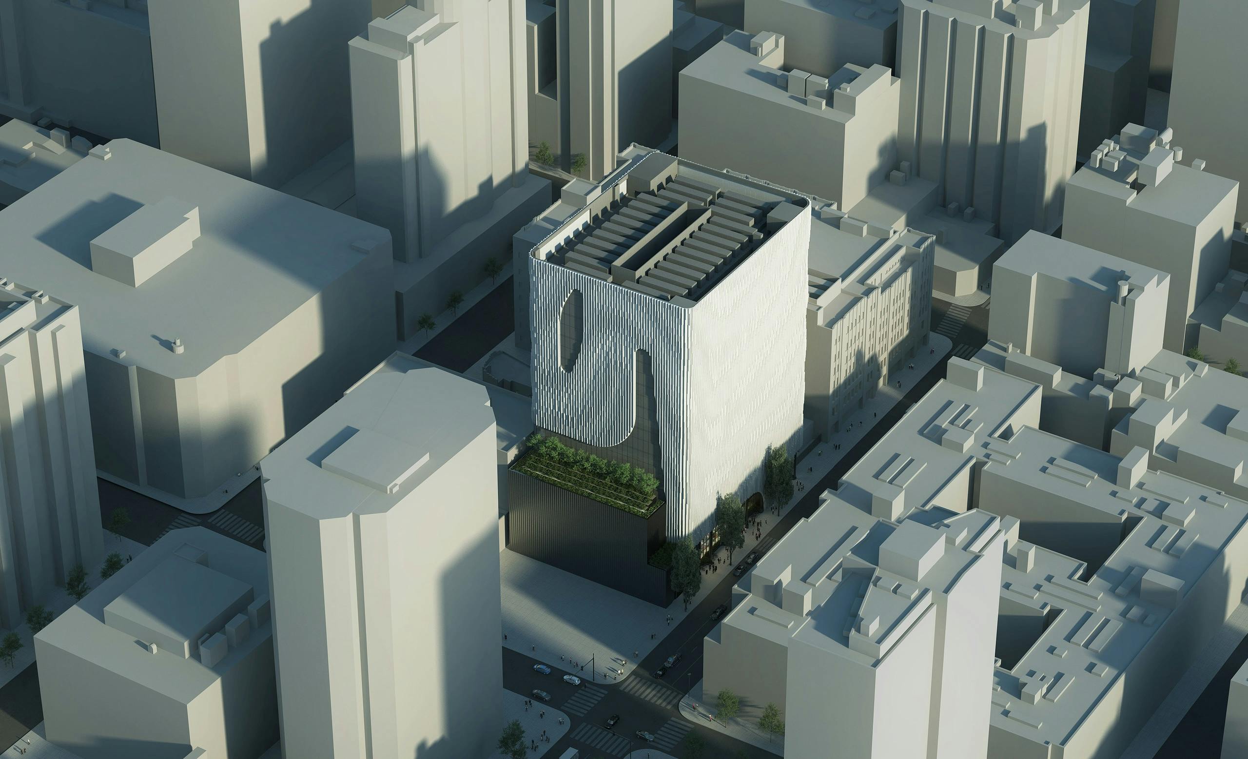 727 Grand Avenue, Los Angeles, Calif., will feature a &apos;playful, windowless,&apos; fa&ccedil;ade that provides shading and cooling to reduce energy consumption