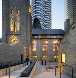 The First Baptist Church with the project's complex was seismically upgraded and expanded. The First Baptist Church with the project's complex was seismically upgraded and expanded.