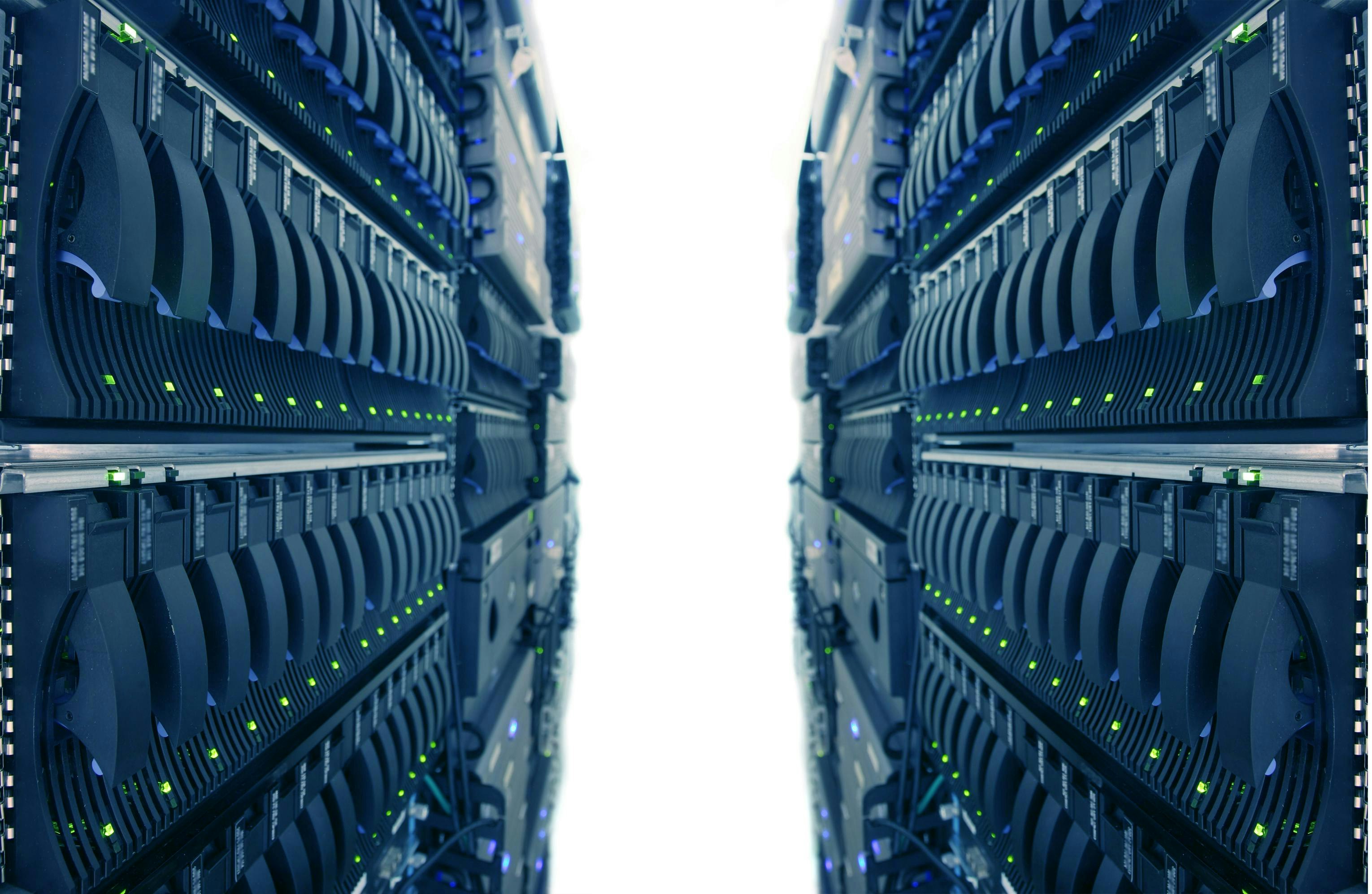 Computer Racks in Internet Data Center