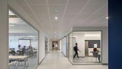 Steven S. Wymer Hall at the University of Illinois Urbana-Champaign, designed by LMN Architects and Booth Hansen. Photo: copyright Bruce Damonte, courtesy LMN Architects Steven S. Wymer Hall at the University of Illinois Urbana-Champaign, designed by LMN Architects and Booth Hansen. Photo: copyright Bruce Damonte, courtesy LMN Architects