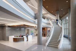 Carilion Roanoke Memorial Hospital, Roanoke, Va. Photo courtesy ESa Carilion Roanoke Memorial Hospital, Roanoke, Va. Photo courtesy ESa