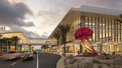 Exterior of San Diego International Airport Terminal 1 & Roadways designed by Gensler