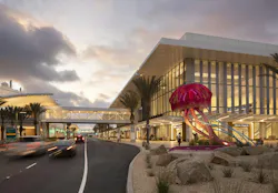 Exterior of San Diego International Airport Terminal 1 & Roadways designed by Gensler Exterior of San Diego International Airport Terminal 1 & Roadways designed by Gensler