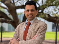 Vedhus Hoskere, Kaspar J. Willam Assistant Professor of Civil and Environmental Engineering. Image courtesy University of Houston and Proceq Vedhus Hoskere, Kaspar J. Willam Assistant Professor of Civil and Environmental Engineering. Image courtesy University of Houston and Proceq