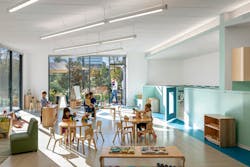 Pioneers Club Child Development Center at ExxonMobil in Houston. Photo by Albert Vecerka/Esto Pioneers Club Child Development Center at ExxonMobil in Houston. Photo by Albert Vecerka/Esto