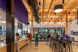 Stephen F. Austin State University Pineywoods Dining Hall. Photo © Joe Aker Stephen F. Austin State University Pineywoods Dining Hall. Photo © Joe Aker