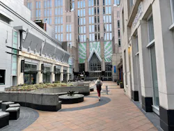 Before the plaza renovation. Photo courtesy Little Before the plaza renovation. Photo courtesy Little