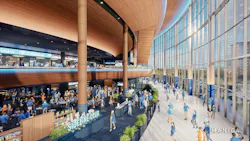 Main concourse. Courtesy MANICA Architecture Main concourse. Courtesy MANICA Architecture